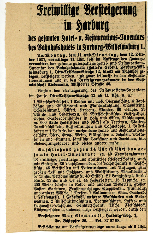 Der Zeitungsartikel ist einspaltig. Unter der Überschrift ist die Unterüberschrift zu lesen und darunter in zwei Absätzen der Artikel.